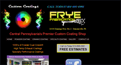 Desktop Screenshot of fryefabrication.com